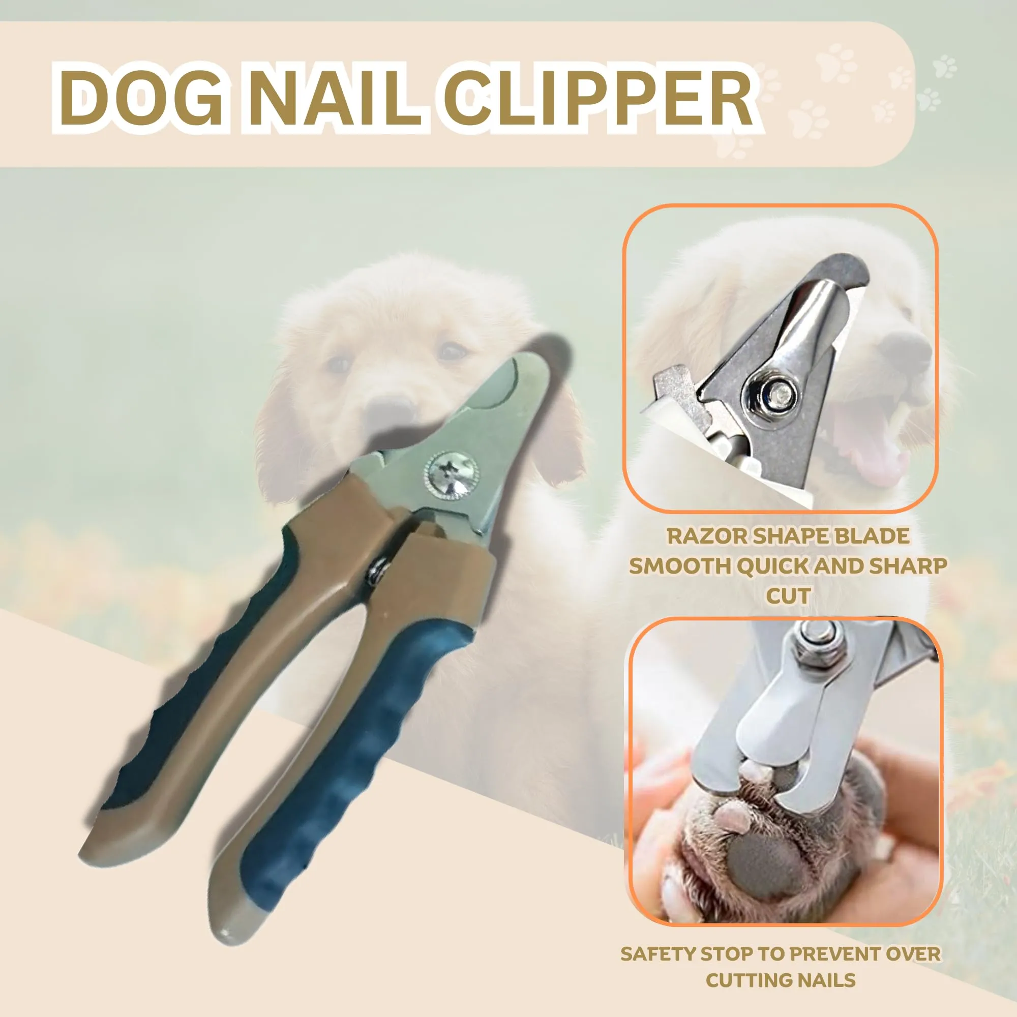 11-in-1 Pet Grooming Hammock Sling with Hook - Complete Helper Set for Cat and Dog Nail Trimming, Harness for Clipping