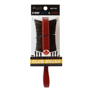 2 Way Soft & Hard Curved Bristle Brush Club Brush #97763