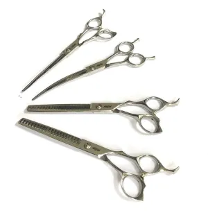 Abbfabb Grooming Scissors Ltd Four Piece 7" Dog Grooming Scissor Set