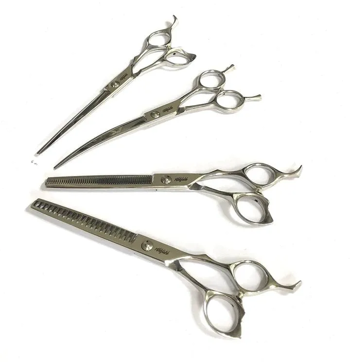 Abbfabb Grooming Scissors Ltd Four Piece 7" Dog Grooming Scissor Set