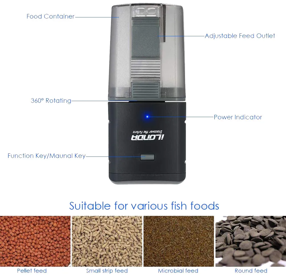 Aquarium Tank Feeder Timer Fish Food Dispenser