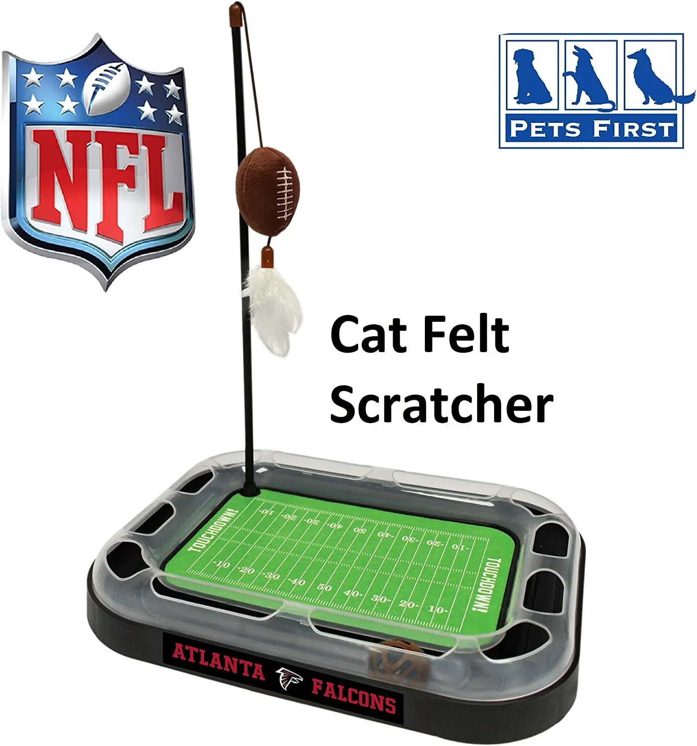 Atlanta Falcons Football Cat Scratcher Toy