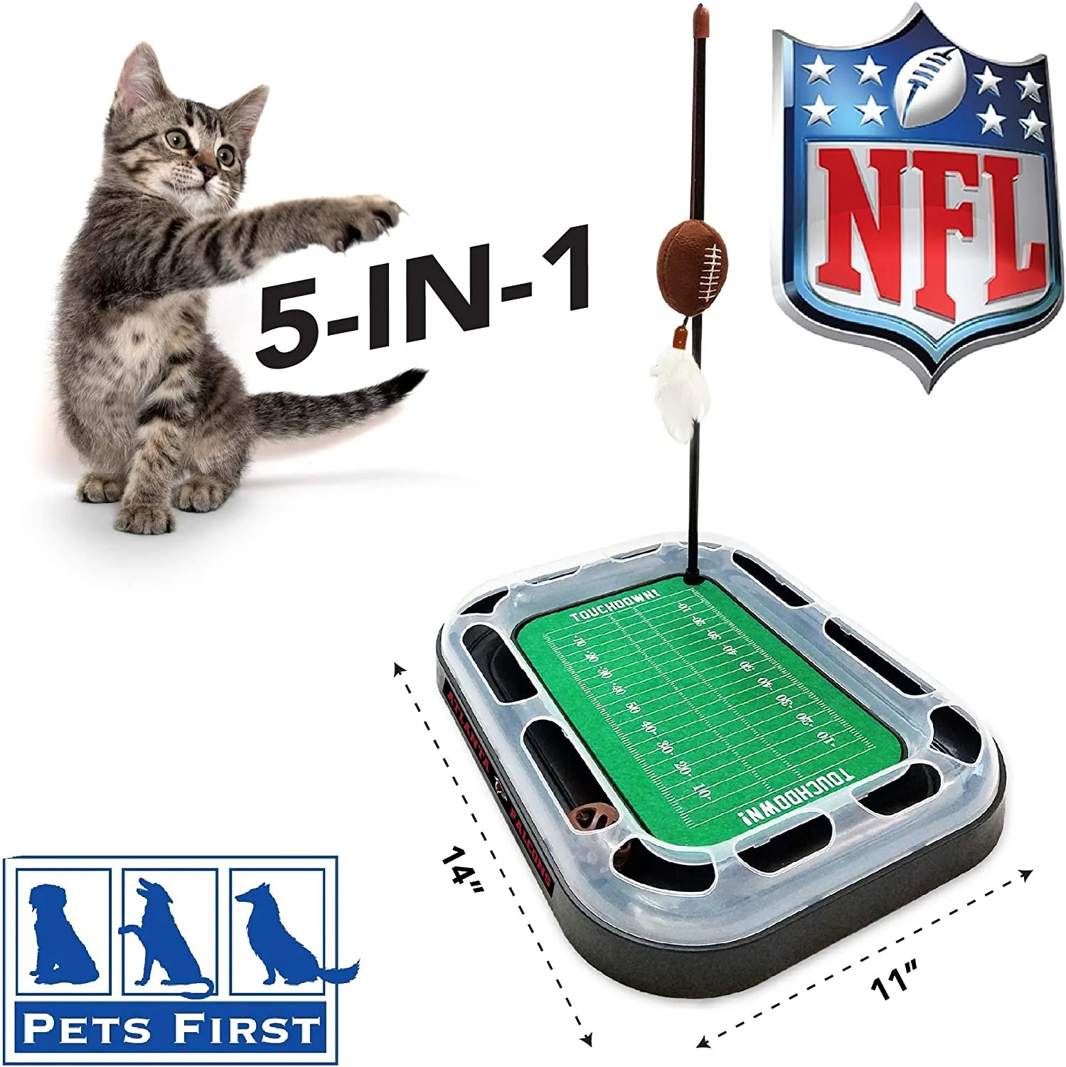 Atlanta Falcons Football Cat Scratcher Toy