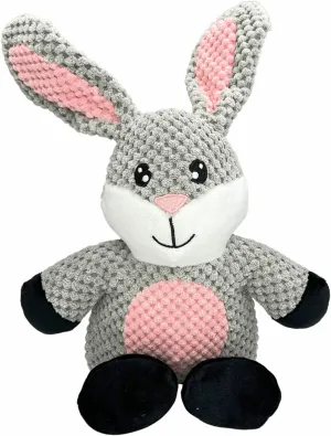 Barnyard Rabbit Large Plush Squeaker Dog Toy