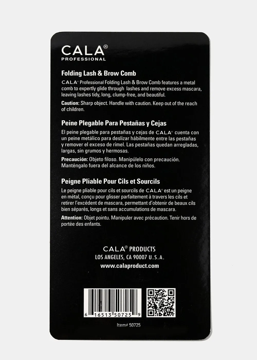 Cala Folding Lash & Brow Comb