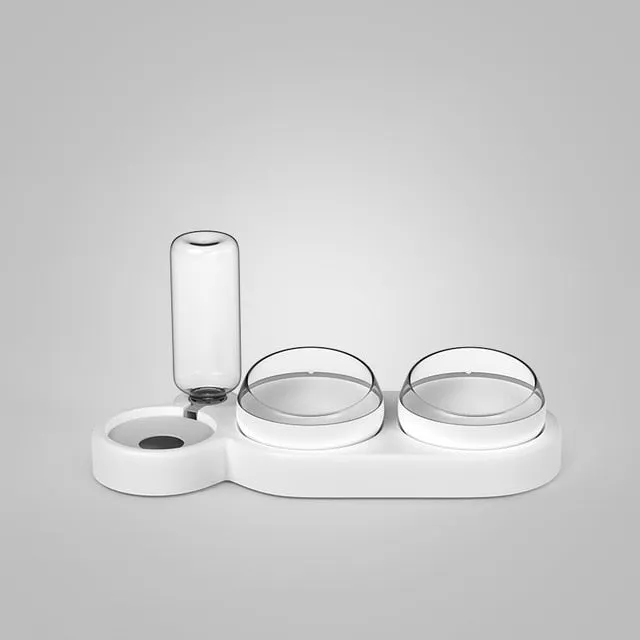 Cat Food Bowl With Water Dispenser