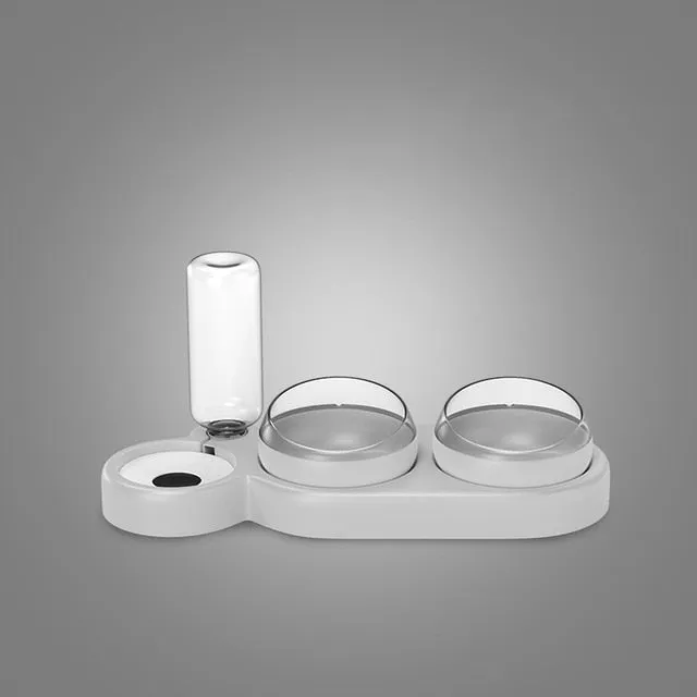 Cat Food Bowl With Water Dispenser