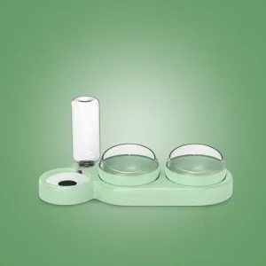 Cat Food Bowl With Water Dispenser