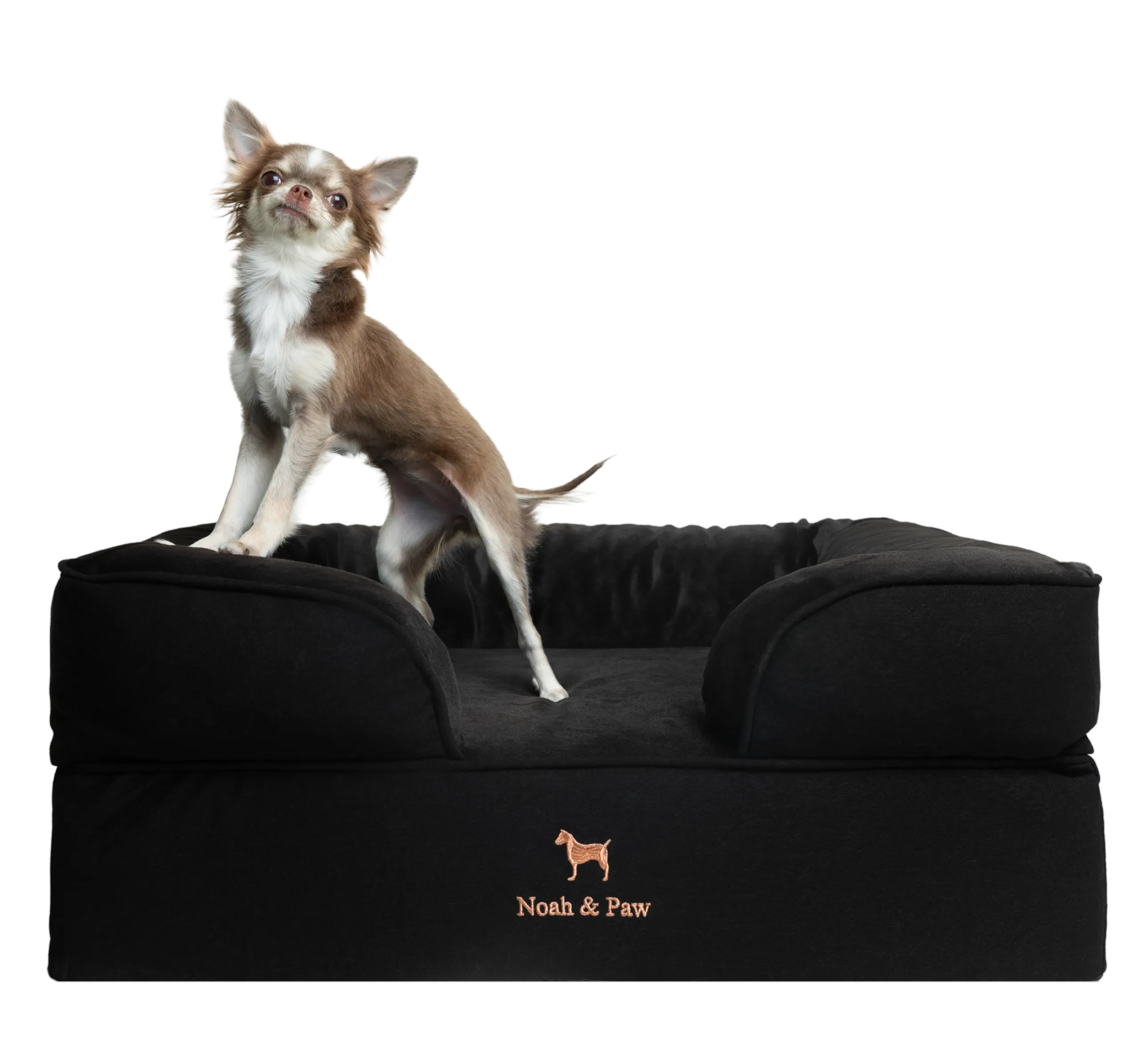 Denim Orthopedic Pet Bed, Memory Foam, Infused with Cooling Gel