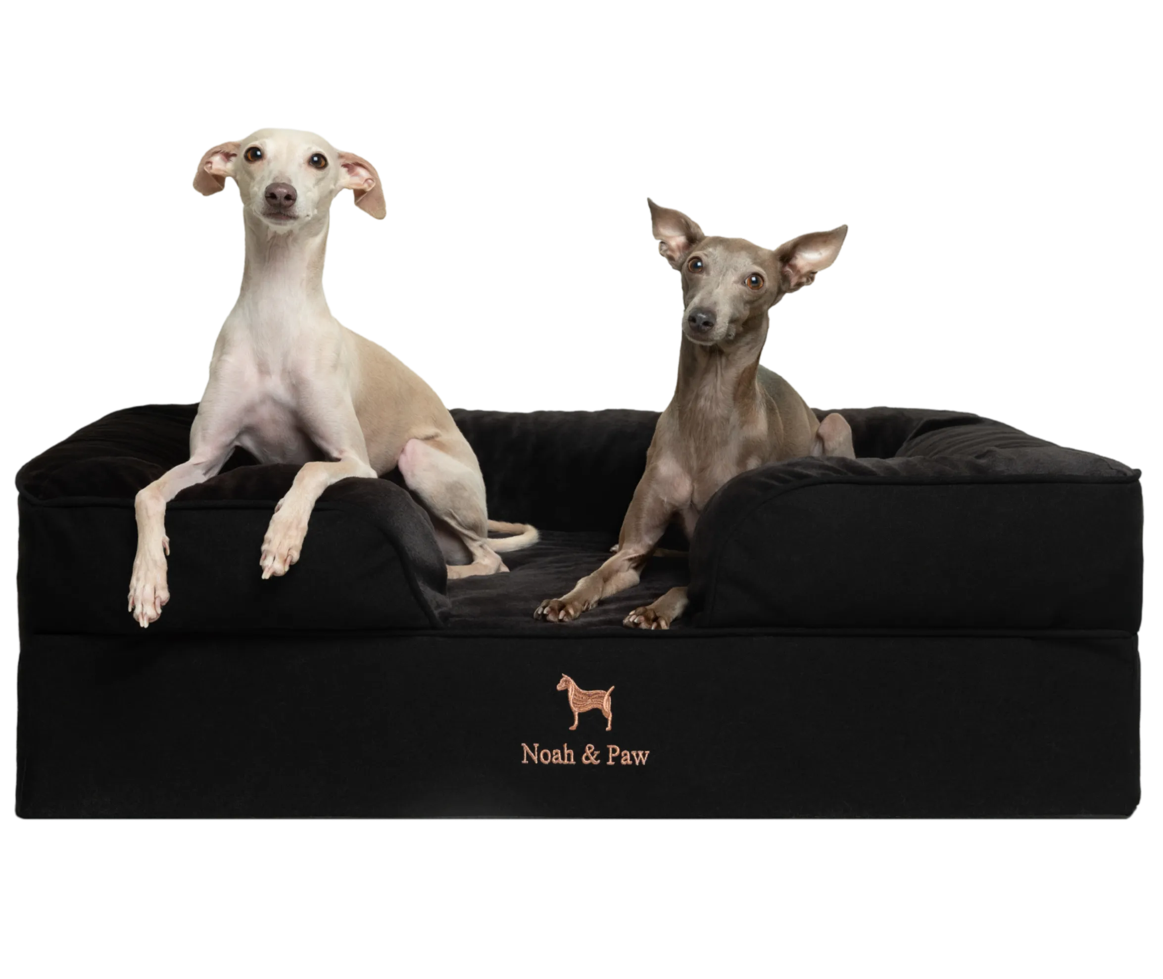 Denim Orthopedic Pet Bed, Memory Foam, Infused with Cooling Gel