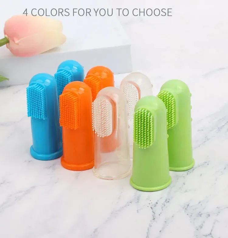 Dog Toothbrush 2PC Dog Teeth Cleaning Soft Toothbrushes for Dogs Oral Clean Massage Cat Toothbrush Set Pet Grooming Pet Products
