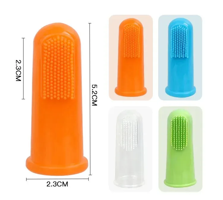 Dog Toothbrush 2PC Dog Teeth Cleaning Soft Toothbrushes for Dogs Oral Clean Massage Cat Toothbrush Set Pet Grooming Pet Products