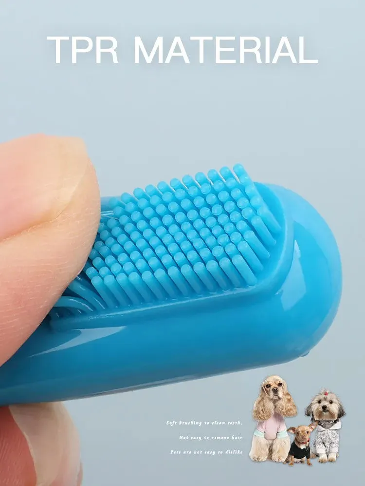 Dog Toothbrush 2PC Dog Teeth Cleaning Soft Toothbrushes for Dogs Oral Clean Massage Cat Toothbrush Set Pet Grooming Pet Products