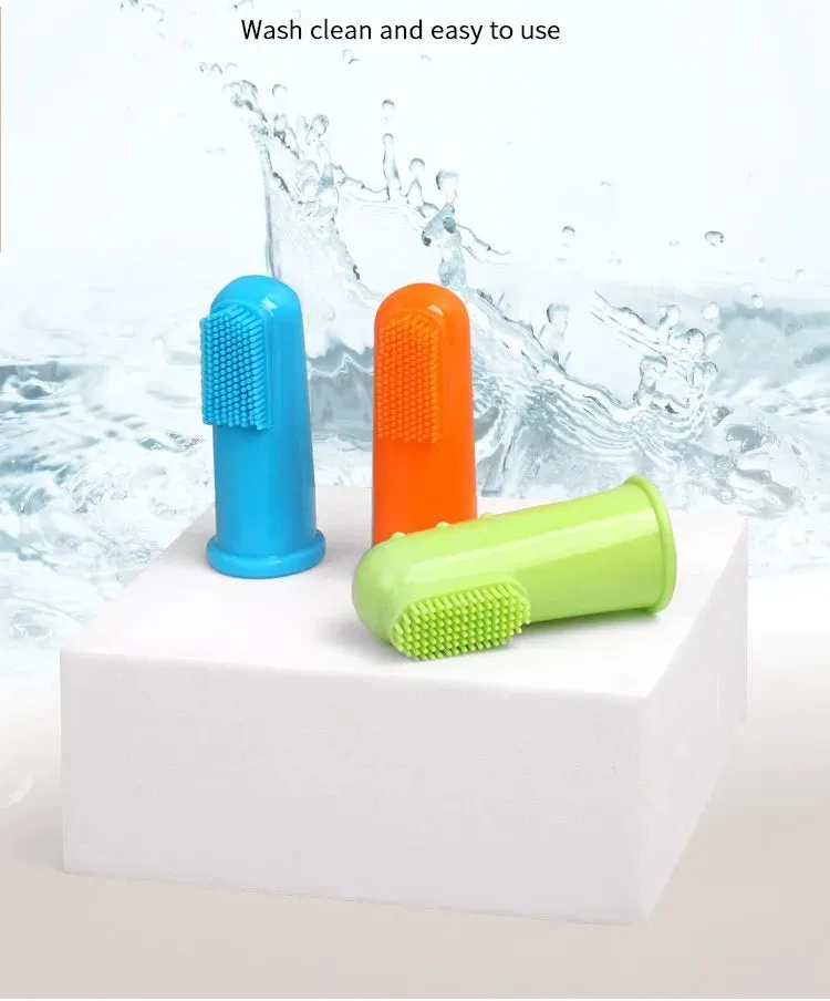 Dog Toothbrush 2PC Dog Teeth Cleaning Soft Toothbrushes for Dogs Oral Clean Massage Cat Toothbrush Set Pet Grooming Pet Products