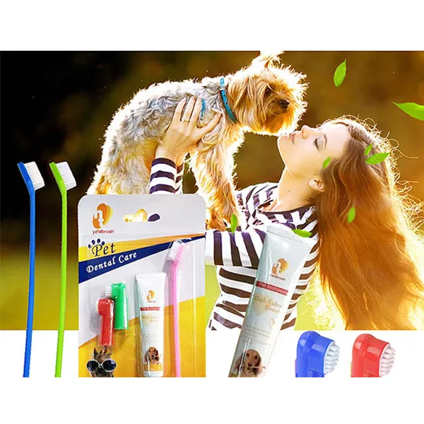 Dog Toothbrush & Toothpaste Set