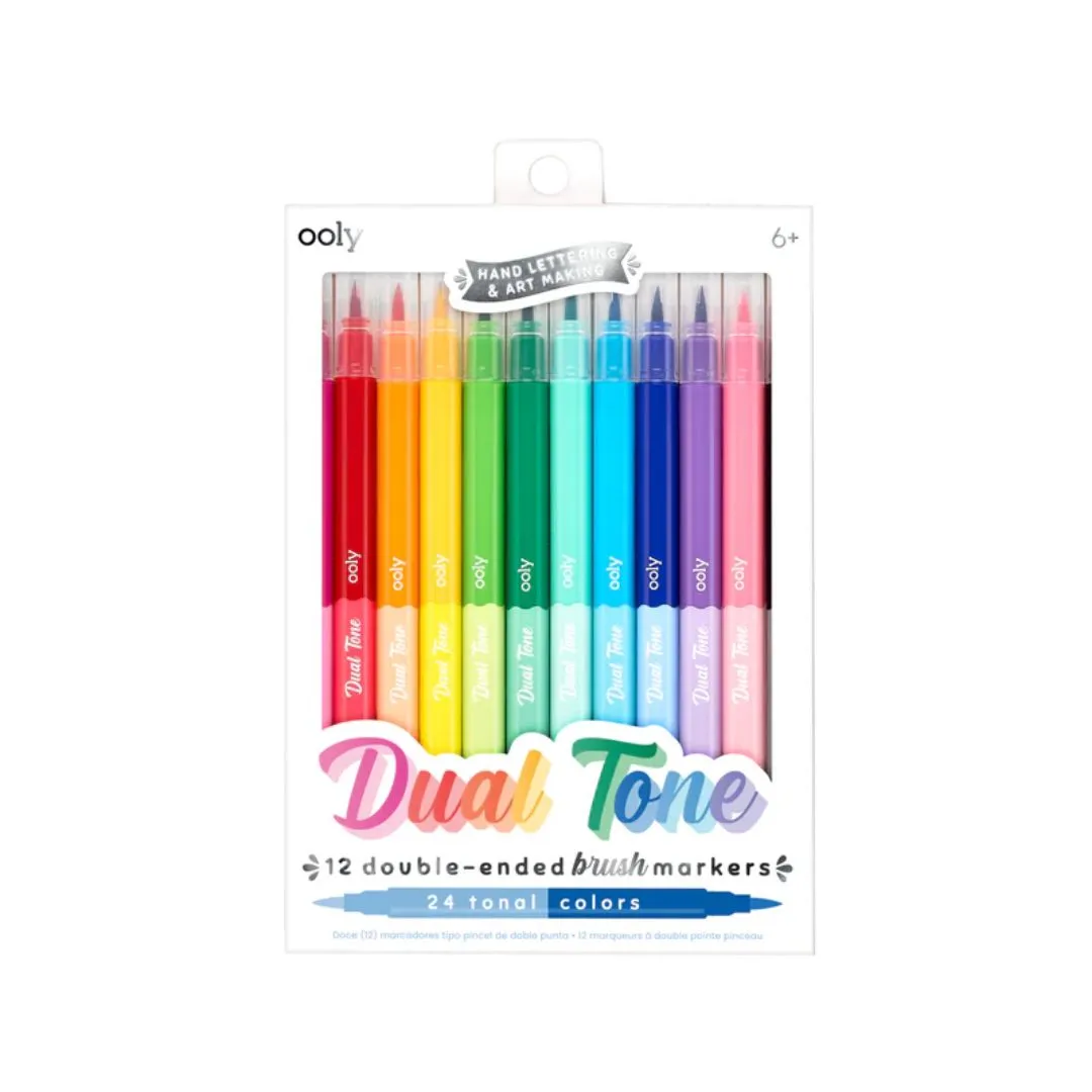 Dual Tone Double Ended Brush Marker