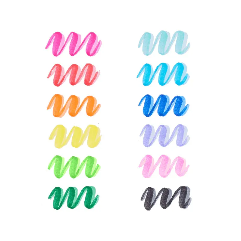 Dual Tone Double Ended Brush Marker
