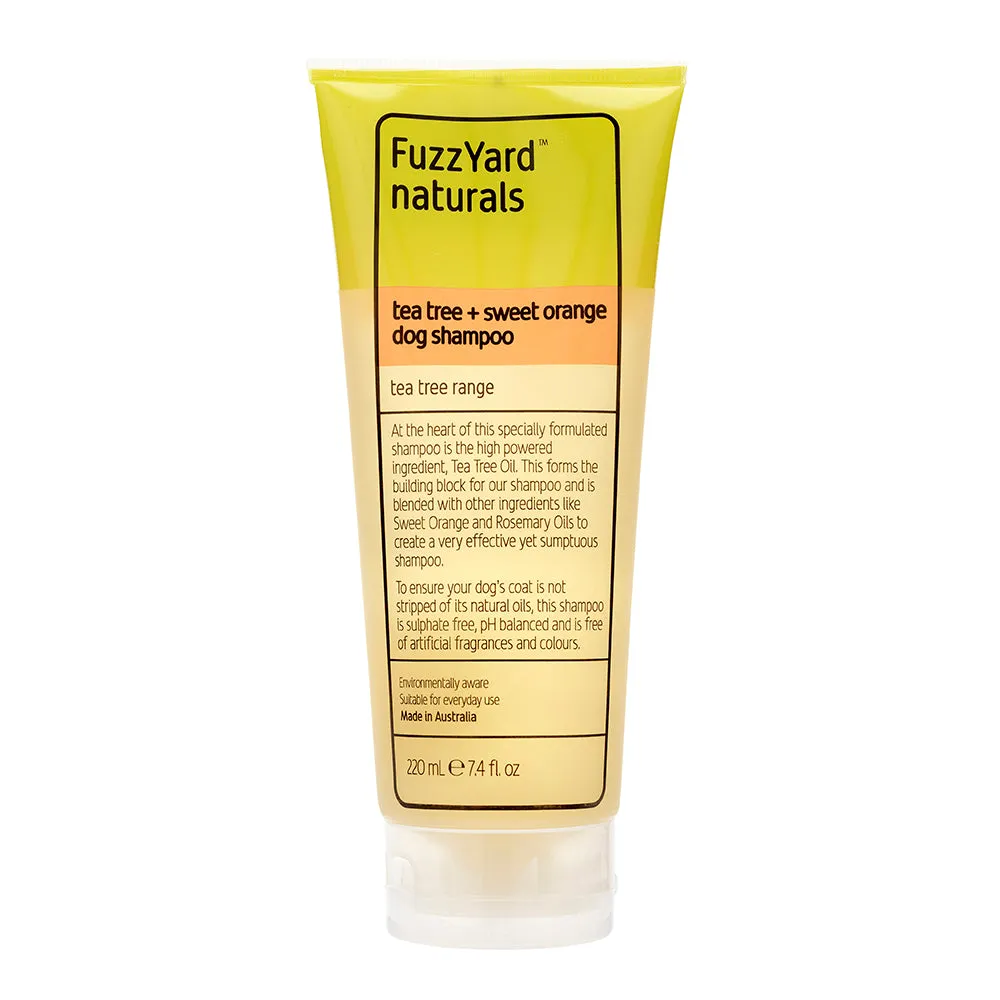 Fuzzyard Dog Naturals Tea Tree   Sweet Orange Shampoo 220ml