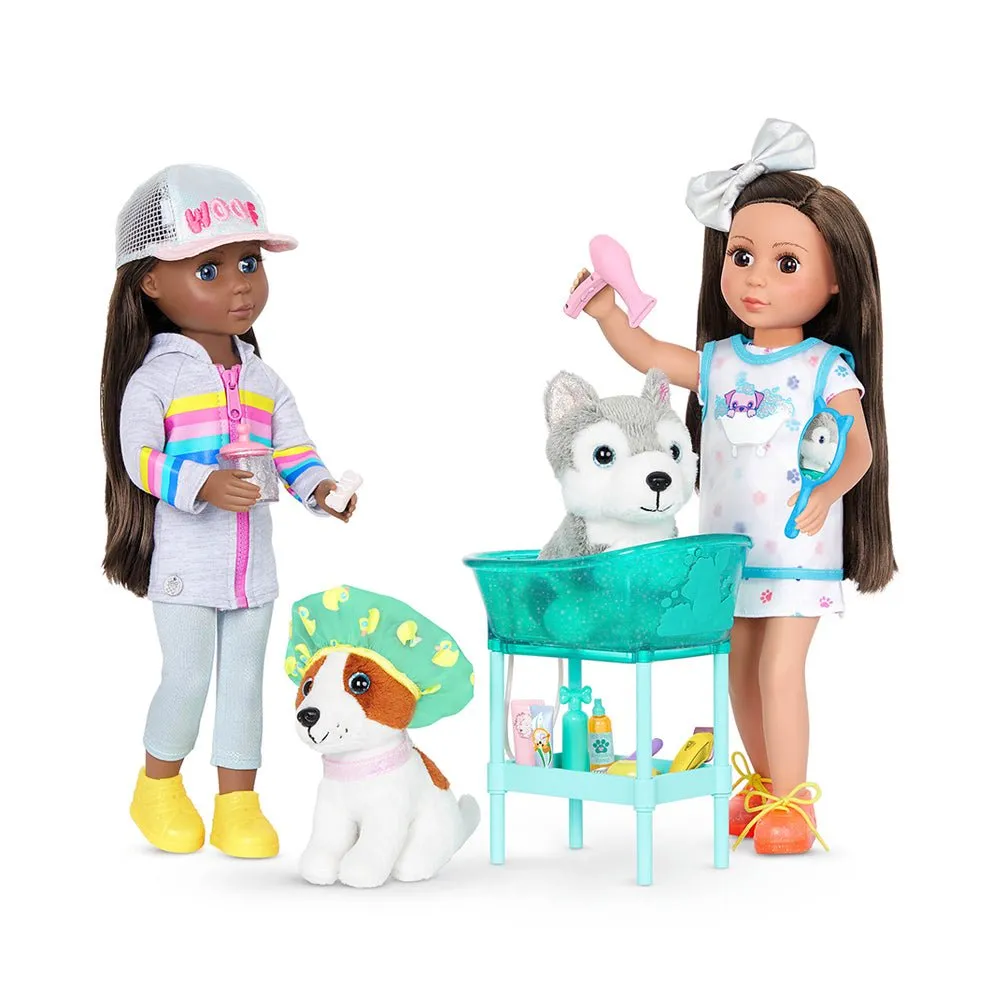 Glitter Girls Pup Grooming Cart Set