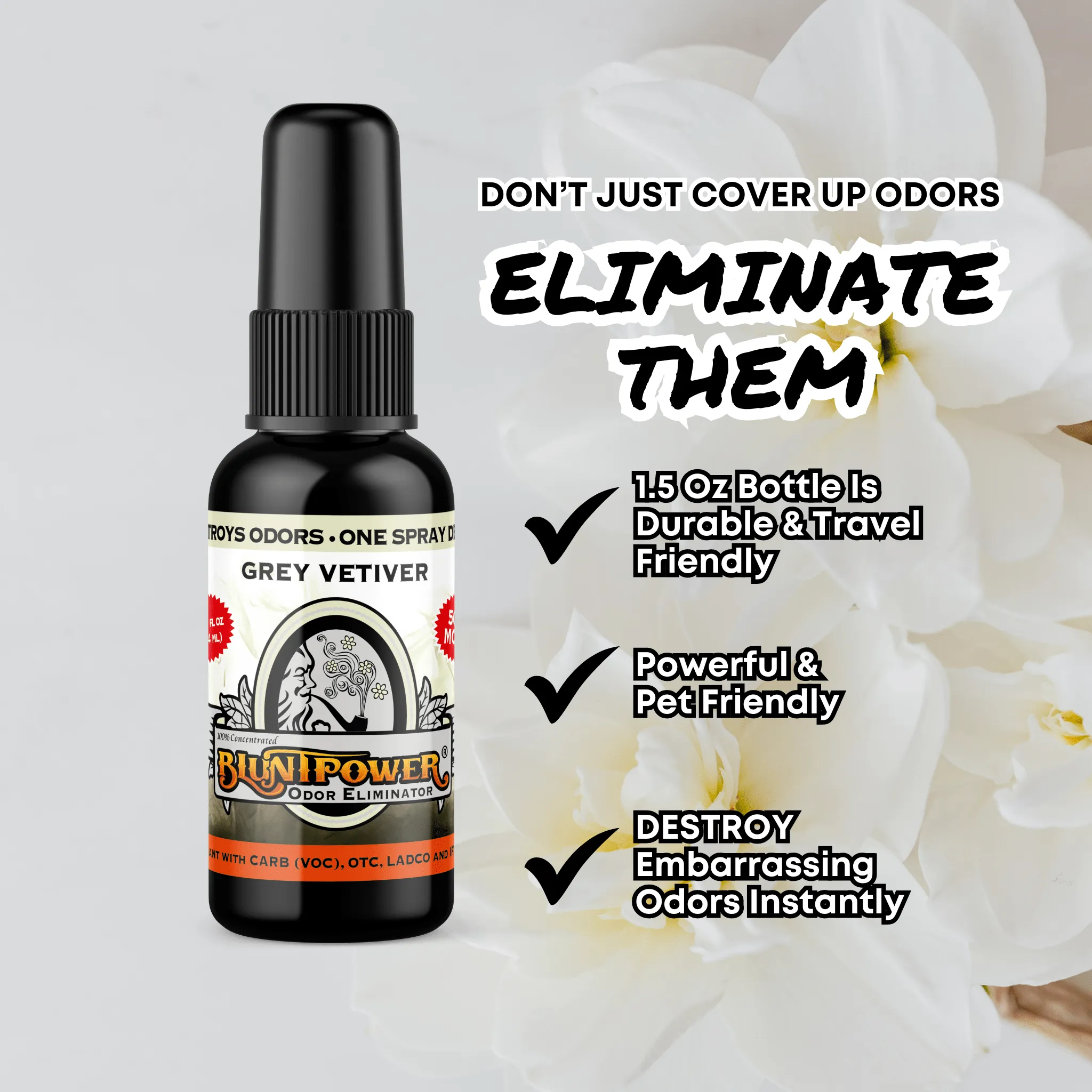 Grey Vetiver Odor Eliminator Spray