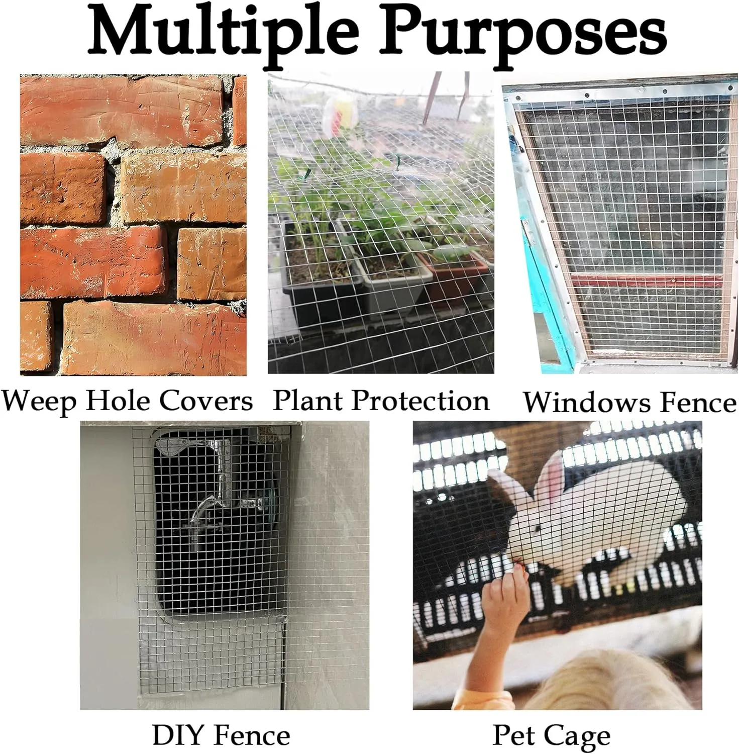 Hardware Cloth 1/4 inch 16IN x10FT Galvanized After Welding 23 Gauge,Chicken Wire Mesh Screen Fence, Heavy Duty Wire Mesh Roll for Chicken Pen/Coop Fences, Garden Fences,Poultry Netting Cage