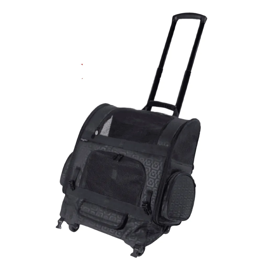 InnoPet® Roller Pet Carrier | Black Geometric