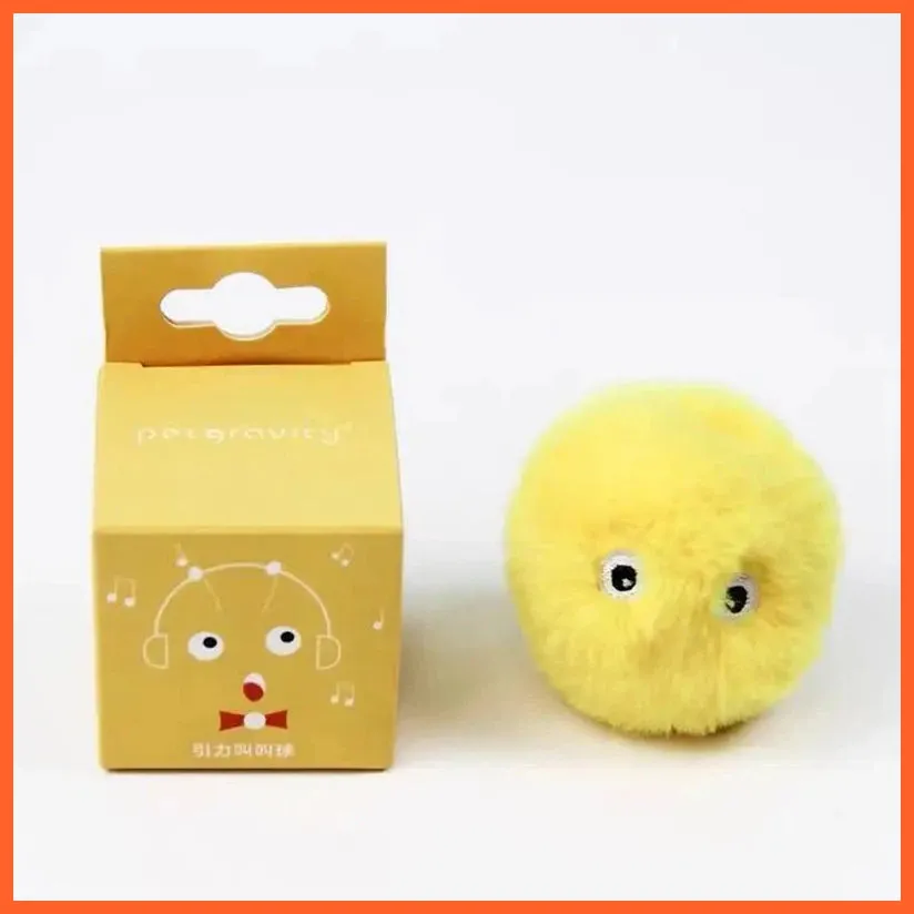 Interactive Ball Smart Cat Toys Plush Electric Catnip Training Toy Kitten Touch Sounding Pet Product Squeak Toy Ball