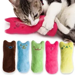 Interactive Catnip Plush Toy for Teeth Grinding & Fun