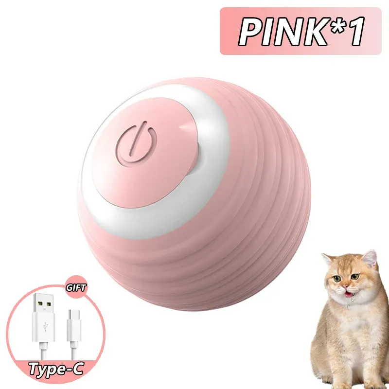 Interactive Smart Cat Toy Ball - Automatic Rolling Ball for Indoor Cats