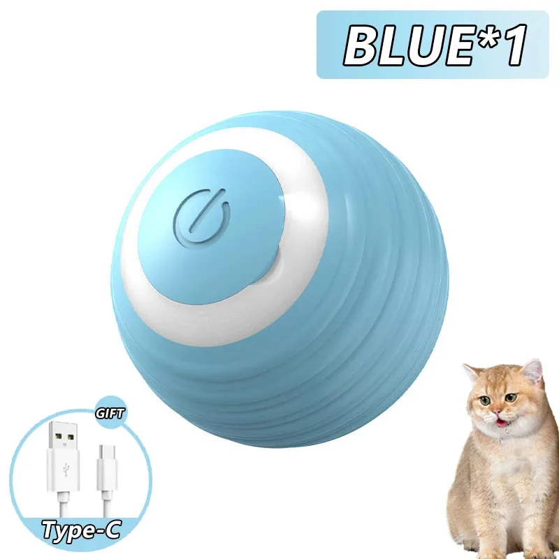 Interactive Smart Cat Toy Ball - Automatic Rolling Ball for Indoor Cats