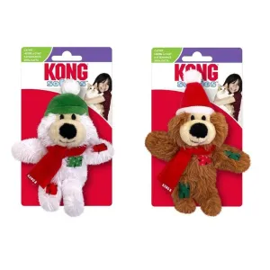 Kong Holiday Cat Softies Bear Cat Toys Assorted