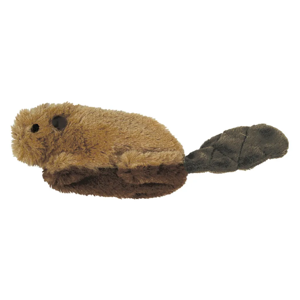 KONG Refillables Catnip Beaver Plush Cat Toy