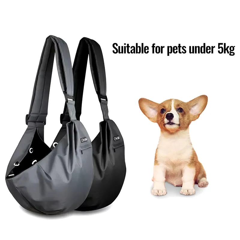 Pet Dog Sling Carrier Bag Outdoor Portable Shoulder Messenger Bag Cat Walking Bag for Puppy Kitten Nylon Pets Handbag