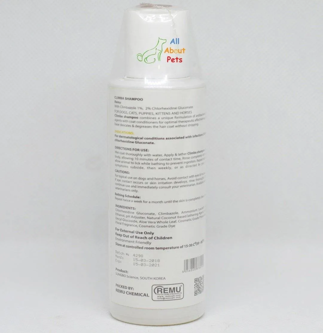 Remu Climba Antimicrobial Shampoo For Cats & Dogs
