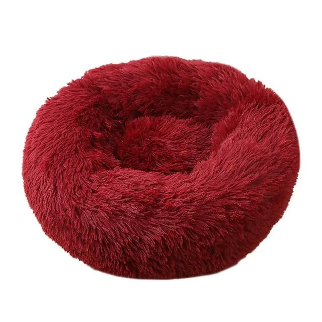 Replacement Cover- Soft and Fluffy Plush Calming Pet Bed With Removable Cover