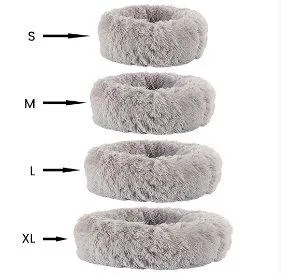Replacement Cover- Soft and Fluffy Plush Calming Pet Bed With Removable Cover