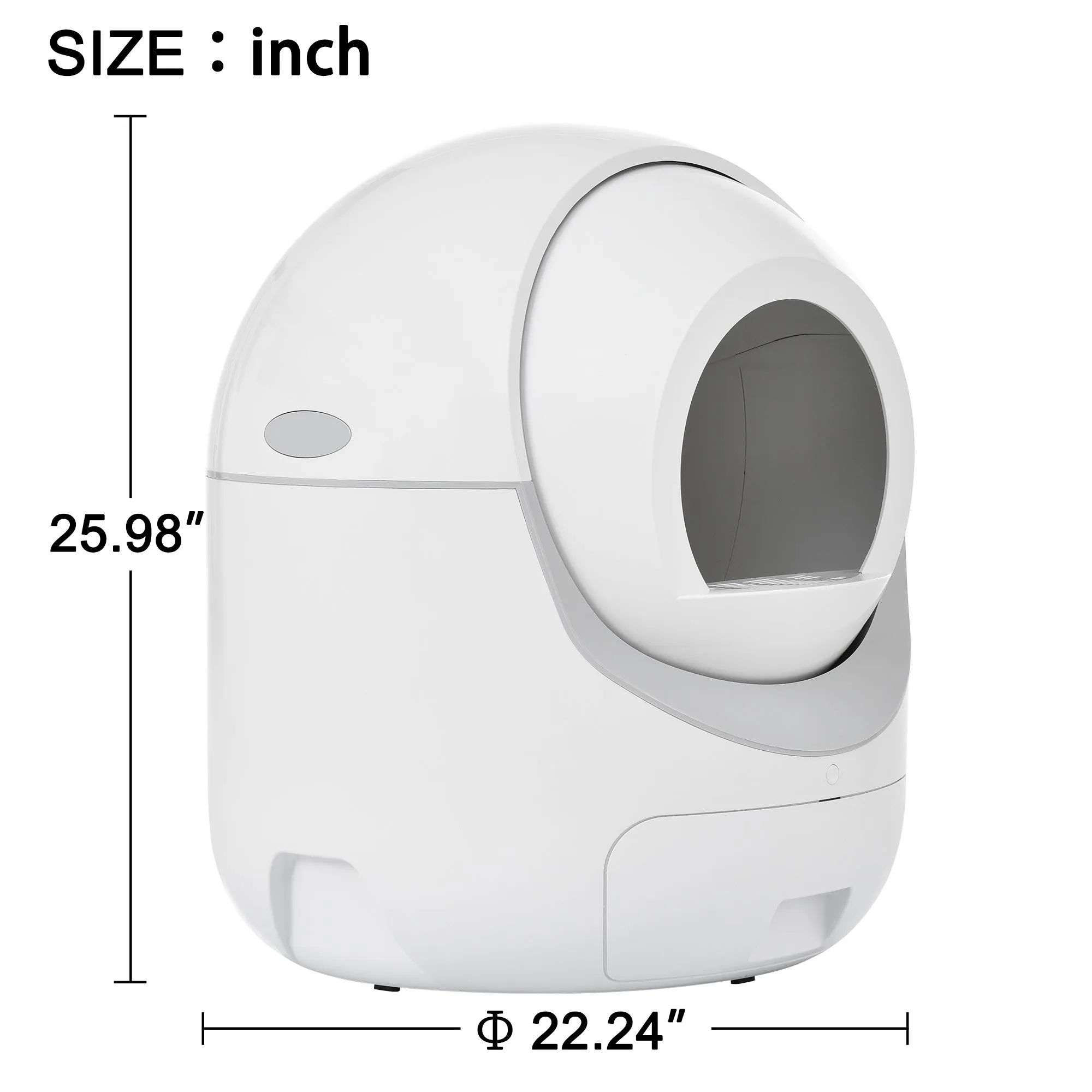 Smart App control Self-Cleaning Automatic Litter Box for Multiple Cats