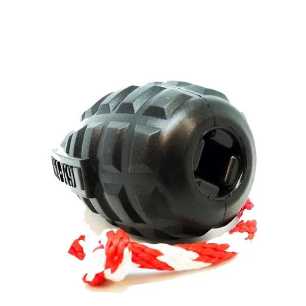 SODAPUP - USA-K9 Magnum Grenade Durable Rubber Chew Toy & Treat Dispenser