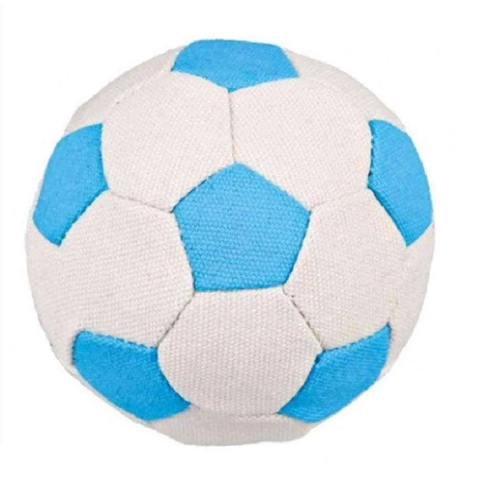 Trixie Soft Soccer Soundless Ball Toy for Dogs (Blue)