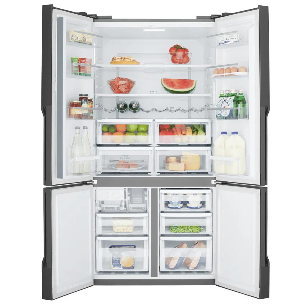 Westinghouse WQE5660BA 564L Matte Black French Quad Door Fridge