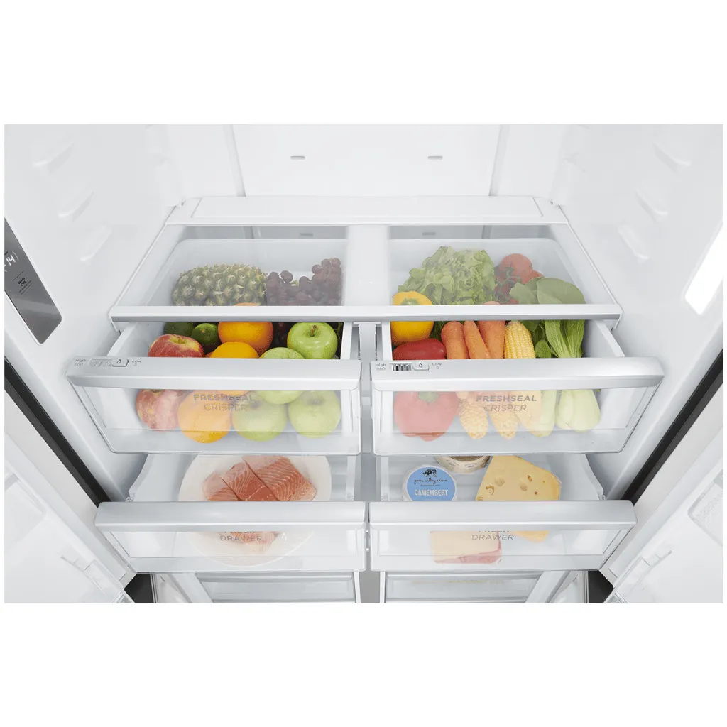 Westinghouse WQE5660BA 564L Matte Black French Quad Door Fridge